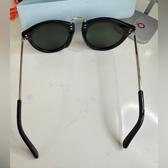 Karen Walker Sunglasses in Black and Gold Details - Picture 2 of 7